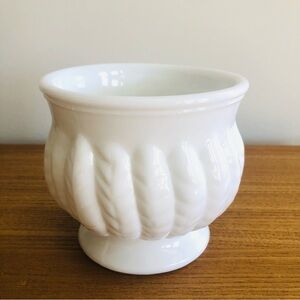 Vintage Mid-Century (circa 1950) Milk Glass Mini Planter
